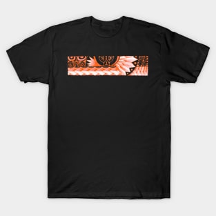 Tatoo art orange tribal line T-Shirt